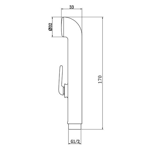 Лейка для гигиенического душа Q-tap Rucni QTCRMA021 - фото 3