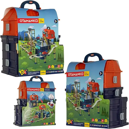 Игровой набор Otamanko Храбрый Паровозик трюковая железная дорога 207 деталей - фото 10