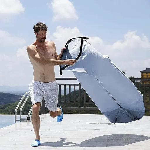 Ламзак з підголівником Naturehike NH20FCD06 (Блакитний) - фото 4