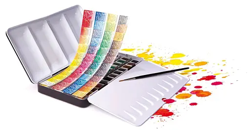 Набор акварельных красок Sennelier L'Aquarelle, 48 цветов, металл + 1 кисточка - фото 3