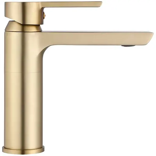 Змішувач для умивальника Rea Argus brushed gold низький REA-B6410 Золотий - фото 3