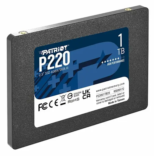 SSD накопичувач Patriot P220 1TB 2.5 7mm SATAIII - фото 3