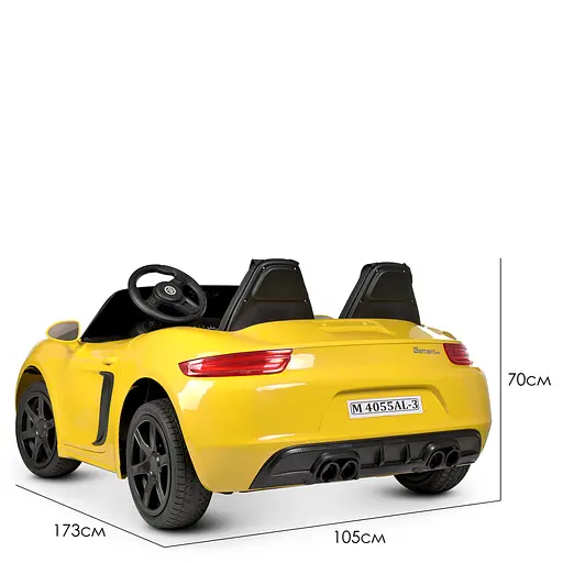 Електромобіль дитячий Bambi Racer M 4055AL-6 24V шкіряне сидіння гумові колеса до 100 кг - фото 7