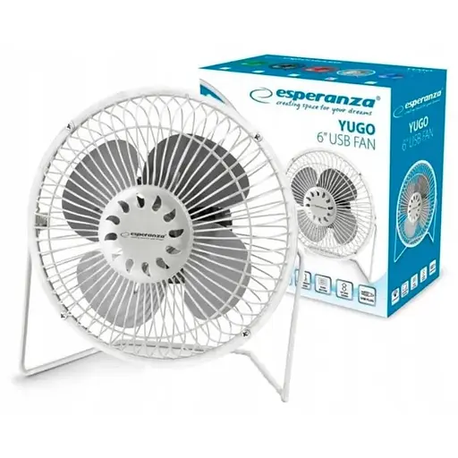 Вентилятор на USB Esperanza EA149W Yugo от павербанка белый