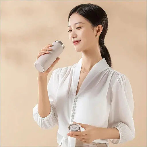 Термос MiJia Vacuum Cup 350 ml Pink (MJKDB01PL) [129255] - фото 3