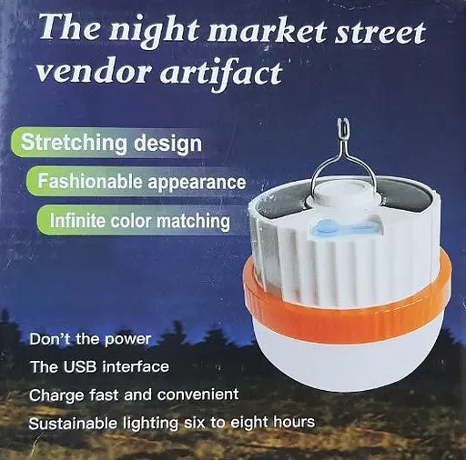 Яскравий кемпінговий ліхтар лампа Ball Buble 6561 вбудована сонячна панель з акумулятором - фото 6