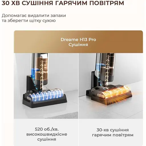 Моющий вертикальный пылесос 1 в 1 Dreame H13 Pro - фото 5