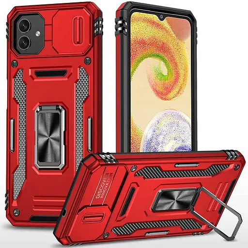 Чохол Epik ударостійкий Camshield Army Ring для Samsung Galaxy A05 Червоний/Red