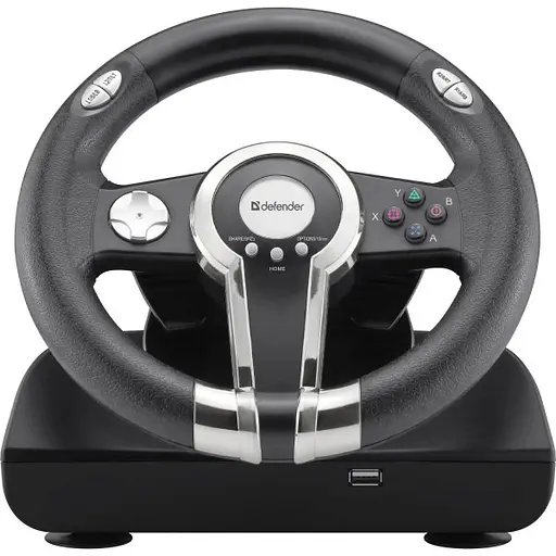 Ігрове кермо Defender Gotcha (ПК PS3) USB 12 кнопок + педалі
