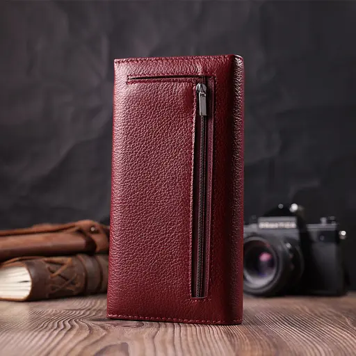 Жіночий гаманець з натуральної шкіри ST Leather 18.5х9х3 см acs0029639 - фото 9