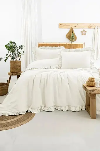 Постельное белье Saloni Krem Варена Хлопок Saheser pbe0051762 - фото 1