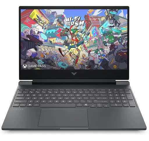 Ноутбук HP 15.6 Victus 15-fb3026ua FHD IPS AG/Ryzen 7 7445HS/16GB/512SSD/RTX 2050 4GB/DOS/Gray (C16H3EA) - фото 1