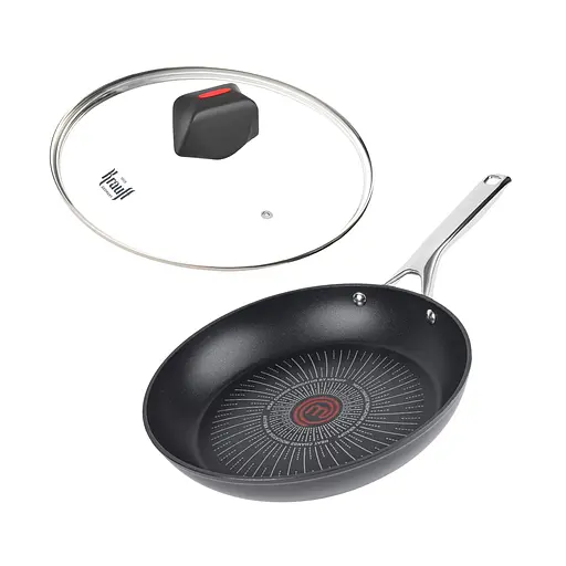 Сковорода Krauff з антипригарним покриттям зі скляною кришкою 26 см (25-45-258)