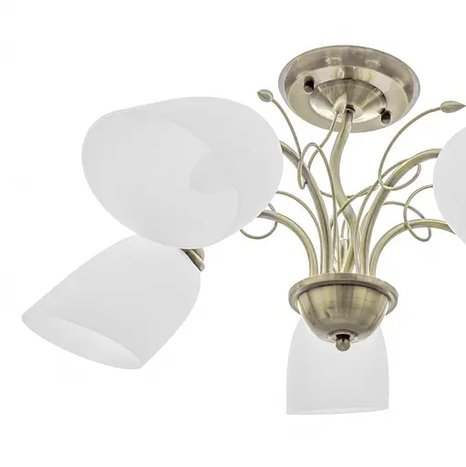 Люстра стельова Brille в спальню E27 60W BZ (LK-573C/5) - фото 5