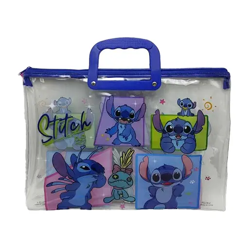 Папка-портфель ПВХ прозора Стіч, 28x39 см, 30 мкм, 33-ST (В асортименті)