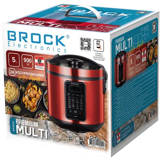 Мультиварка Brock MC 3602 RD 700Вт 5л 36 програм - фото 2