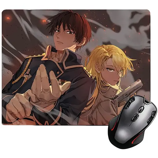 Ігрова поверхня Nextprint Сталевий Алхімік Рой Мустанг та Різа Хоукай - Fullmetal Alchemist 220 х 180 мм (17686) 