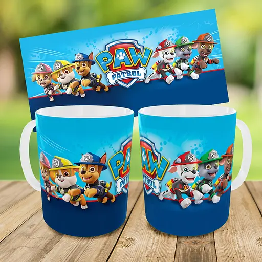 Набор: детская сумка-бананка+кружка Щенячий патруль 32х15см,бананка для мальчика через плечо (01017) - фото 3