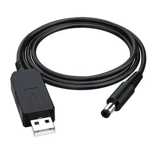 USB переходник-кабель 5V–12V DC 5.5×2.1 мм питание роутера / Wi-Fi без света (Power Bank адаптер)