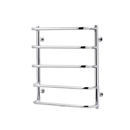 Полотенцесушитель водяной Kroner Скоба ДСп03 600x530/5 с полкой CV014724, Хром, нижнее - фото 1