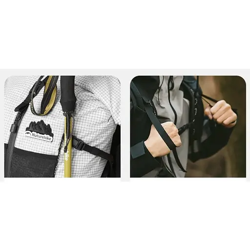 Рюкзак туристический Naturehike Helium CNK2300016 30+5 л белый - фото 5