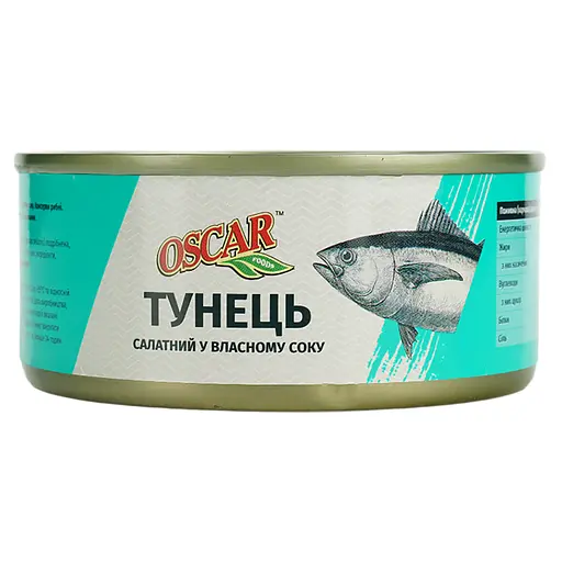 Тунец Oscar салатный в собственном соке 140 г - фото 2