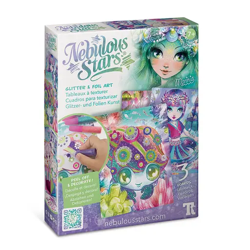 Набір для творчості Зоряні блискітки та фольга Nebulous Stars 11011, 3 шаблони - фото 1