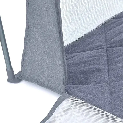 Манеж El Camino ME 1196 SWIFT 4 квадратный с матрасом и сумкой серый - фото 5