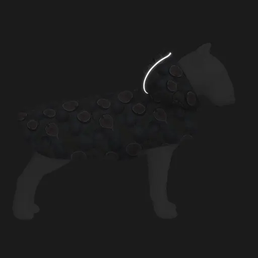 Дощовик-накидка з капюшоном для собак Waudog Clothes, малюнок "Інжир", M, А 40-43 см, B 52-62 см, С 33-42 см - фото 5