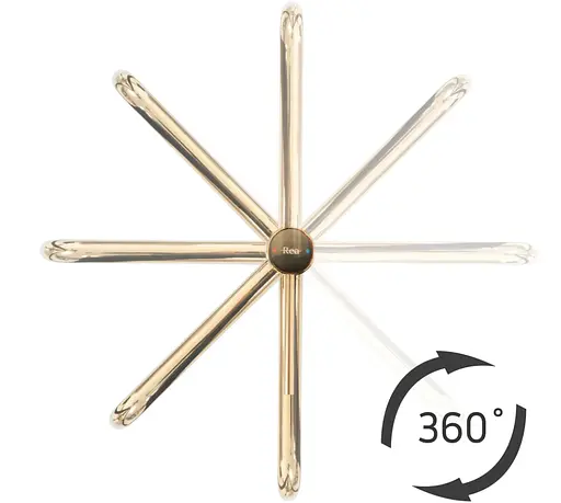 Смеситель для умывальника Rea Lugano Slim brushed gold высокий REA-B4420 Золотой - фото 4