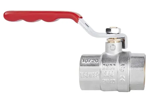 Кран кульовий Thermo Alliance Standart 3/4" ВВ прямий, нікель, PN40, важіль SD600NW20PN40 - фото 2