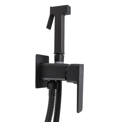 Набір гігієнічного душа прихованого монтажу Globus Lux Milano GLM-0-106MIX-BB, Чорний матовий - фото 6