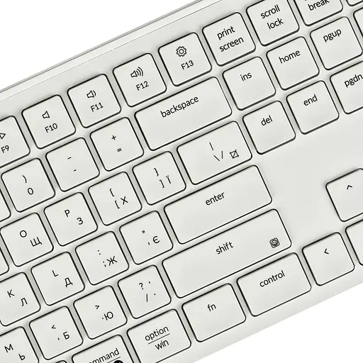 Keychron Клавиатура мембранная B6 Pro, USB/WL/BT, ivory white - фото 5