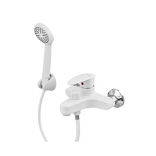 Змішувач для ванни Plamix Cezar-009 Euro SET white PM0692 Білий - фото 1