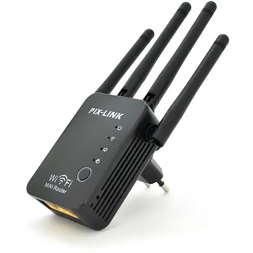 Підсилювач WiFi сигналу з 4-ма вбудованими антенами LV-WR16, живлення 220V, 300Mbps, IEEE 802.11b/g/n, 2.4-2.4835GHz, BOX