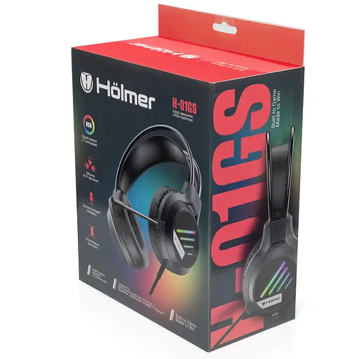 Навушники дротові Hölmer ігрові з підсвіткою (H-01GS) - фото 24
