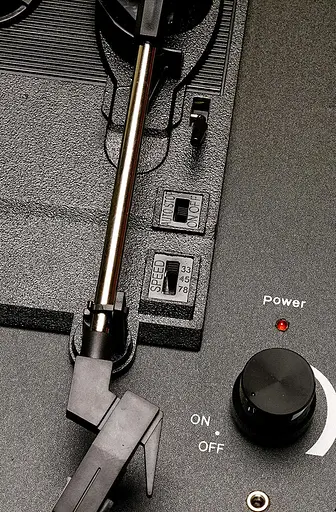 Проигрыватель виниловых дисков Denver VPL-120 BLUE 3-скоростной со стереодинамиками, чемодан / портфель - фото 8