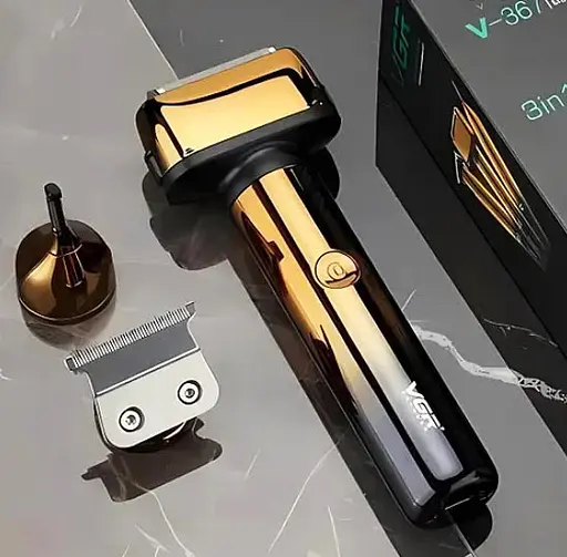 Бритва тример 3 в 1 VGR V-367 акумуляторна для стрижки волосся бороди окантовки 5 Вт - фото 2