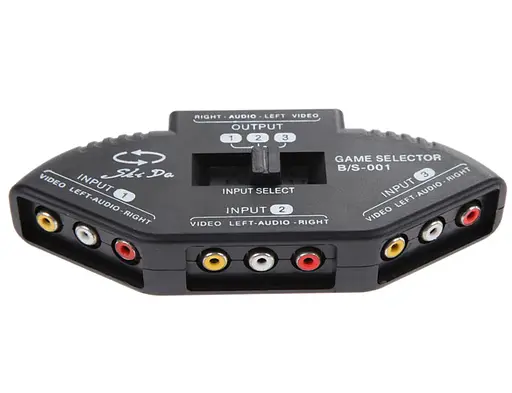 Switch 3RCA переключатель 3x3RCA на 1x3RCA - фото 1