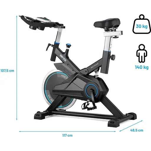 Спінбайк Gymtek XS1400 синій - фото 8