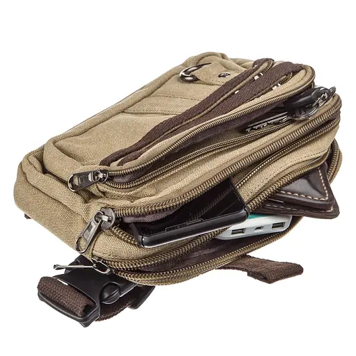 Чоловіча сумка-бананка Vintage 22х15х4,5 см acs0016119 - фото 3