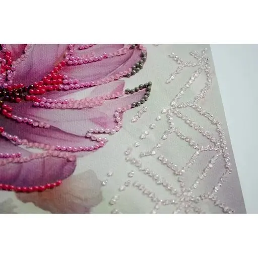 Набор для вышивки бисером "Лепестный сон" AB-927 на натуральном холсте. - фото 2