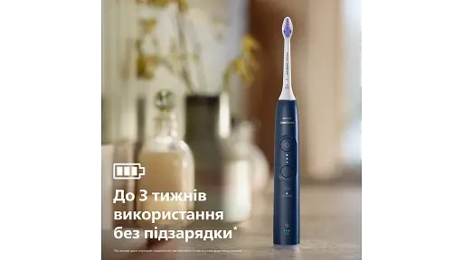 Электрическая зубная щетка Philips Sonicare HX7403/05 серии 6100 бело-синяя - фото 2