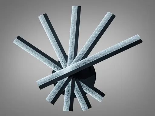 Стельова LED люстра Diasha чорна 70 W - фото 2