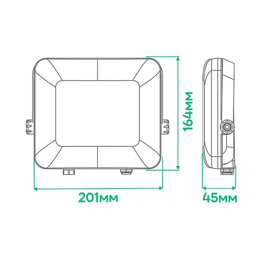 Світлодіодний прожектор Ardero LL-4050ARD PRO 50Вт 6500K чорний - фото 2