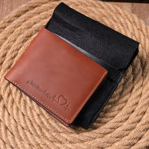 Мужской кожаный кошелек Grande Pelle 11.5х9х1 см acs0023996 - фото 8