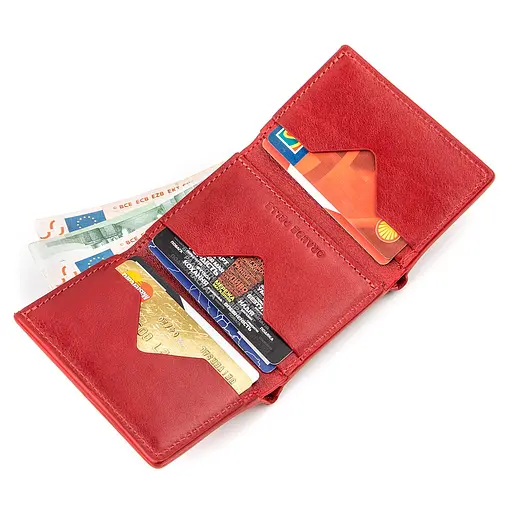 Женский кожаный кошелек Grande Pelle 7х10х1.5 см acs0014748 - фото 3