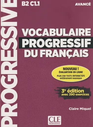 Vocabulaire Progressif du Francais 3e Edition Avan Livre + CD audio + Livre-web