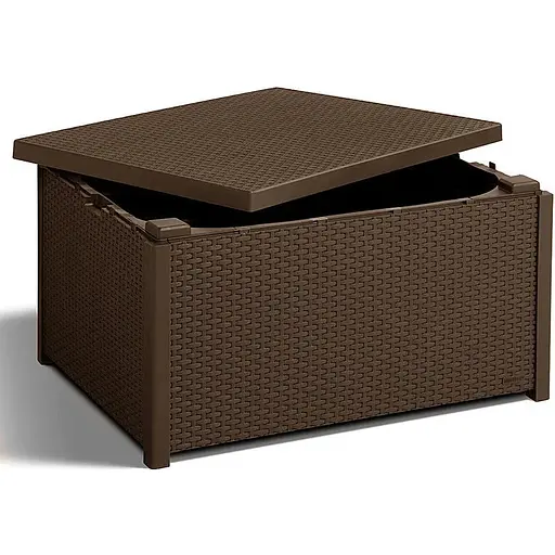 Стіл-скриня для саду пластиковий Keter Arica коричневий - фото 2