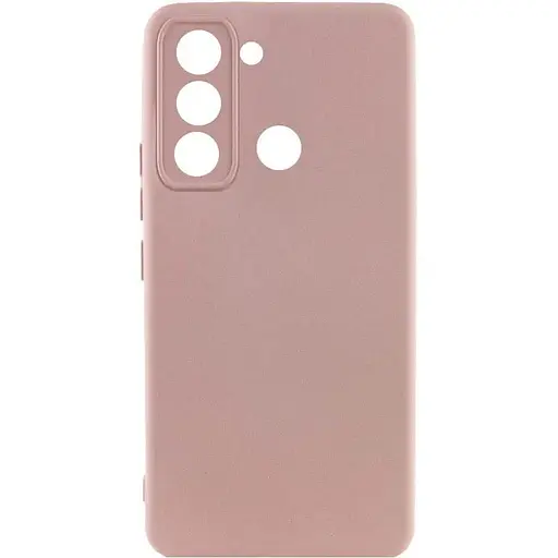 Чехол Lakshmi Silicone Cover Full Camera (AAA) для Tecno Spark 8C Розовый / Pink Sand